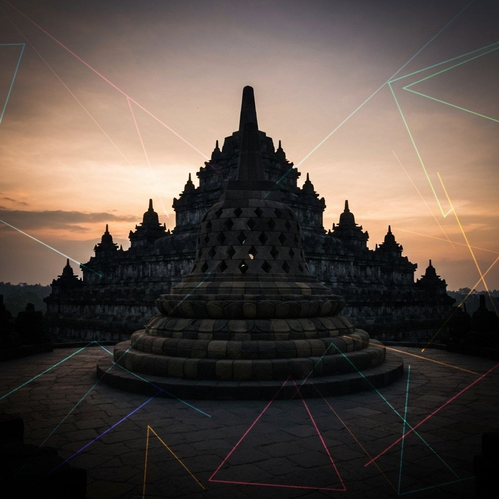 Borobudur temple background